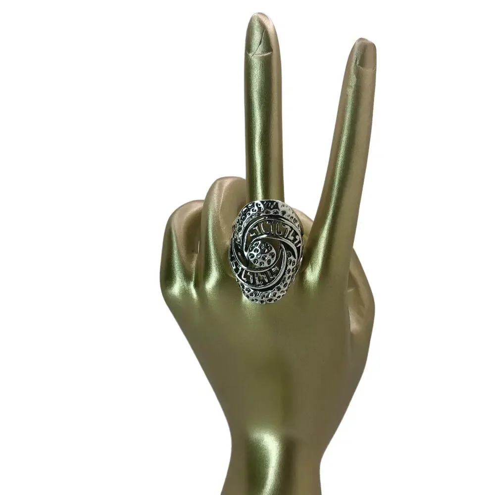 Silver Boho Ring - Size 6